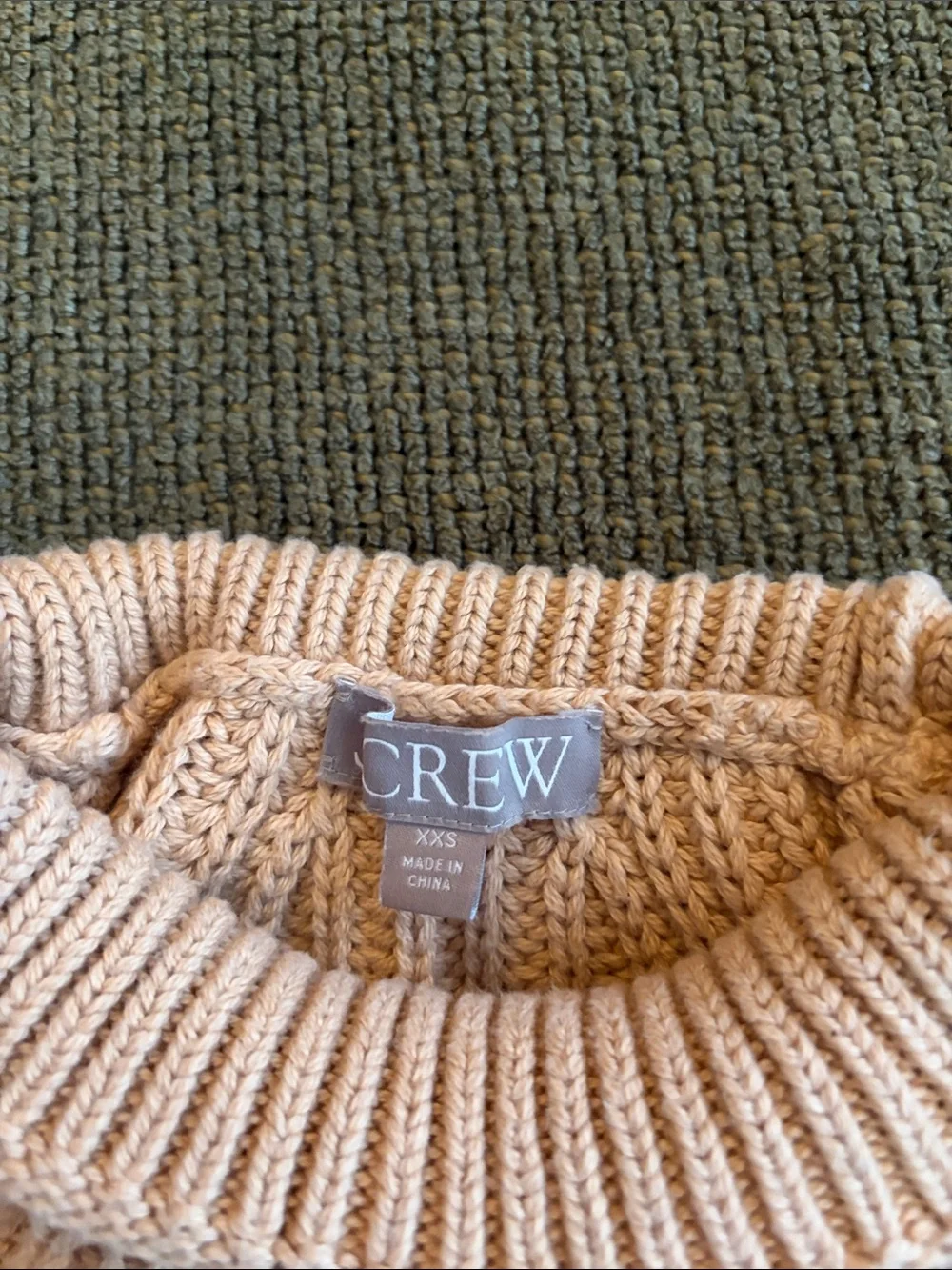 J. Crew Blush Ribbed Turtleneck Sweater